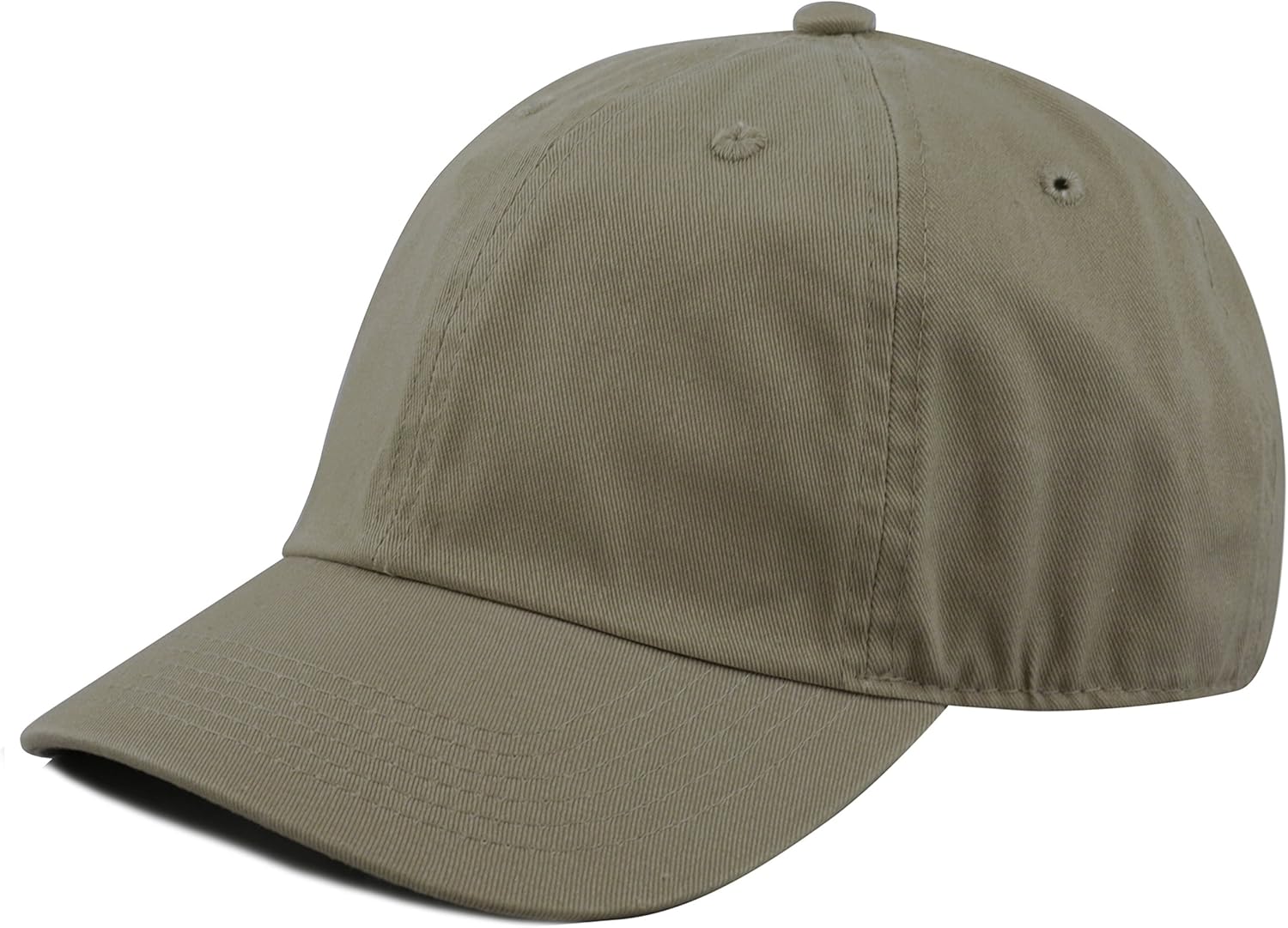 Kids Washed Low Profile Cotton and Denim Plain Baseball Cap Hat