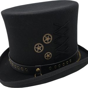 100% Wool Felt    6" Tall Magic Top Hats